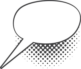 Fototapete - Dialog communication sign, halftone message box