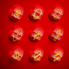 Poster - Set line Telephone 24 hours support, Piece of puzzle, Speech bubble with FAQ, Settings in the hand, Unknown search and Shield text Help icon. Vector