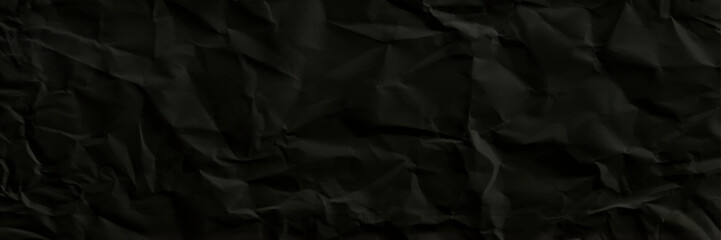 Black crumpled paper