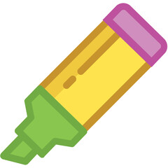 Sticker - Highlighter Vector Icon