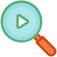 Poster - Video Search Vector Icon