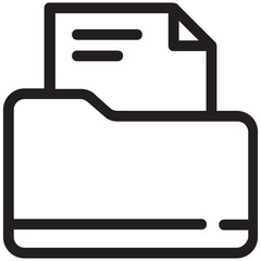 Poster - Folder Vector Icon