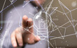© vegefox.com - lampNeural network 3D illustration. Big data and cybersecurity