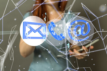 mail communication support contact concept service