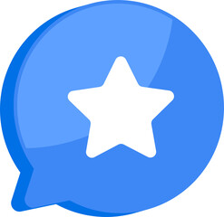 Wall Mural - blue notification mark symbol and social media communication message icon png transparent. 3d techno