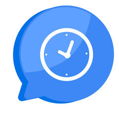 Wall Mural - blue notification mark symbol and social media communication message icon png transparent. 3d techno