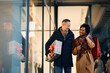 © Drazen - Happy couple enjoying in shopping for Christmas in city.