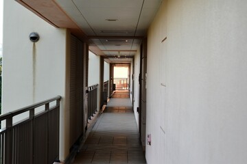  ホテルの廊下
