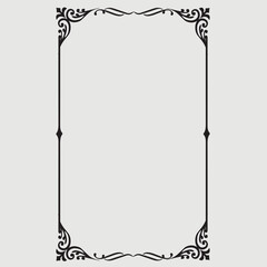 Frame, in the style of an ornament, Vector illustration eps 10, Art.