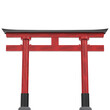 3D rendering illustration of a japanese torii gate