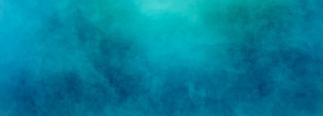 Wall Mural - vibrant turquoise blue green color paint background watercolor marbled paper texture with abstract s