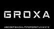 GROXA, modern, futuristic modern geometric font	
