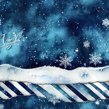 Denim Christmas Banner. Sky Seamless Banner. White Cold Artistic Canva. Old Abstract Watercolor. Snowy Nature Dyed. Indigo Oil Ink. Blue Brushed Nature. Night Christmas Poster.