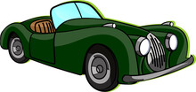 Cartoon Green Car