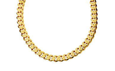 gold jewellry. gold chain bracelet and necklace isolated
