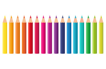 Short colored pencils set in various colors, mini colored pencils, pencil set in rainbow colors