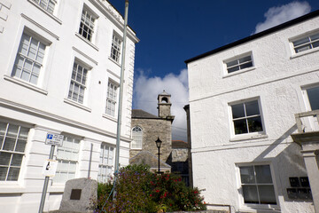 Sticker - St Column Major Cornwall UK 09 22 2023 historic buildings