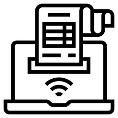 Poster - internet bill icon