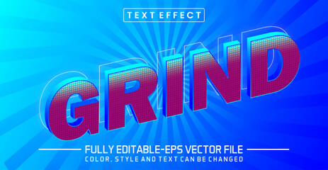 Poster - Grind text editable style effect