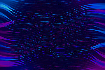 Aufkleber - Abstract technological background in vibrant colors with blur. Futuristic hi-tech banner.