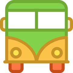 Sticker - Bus Vector Icon