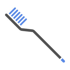 Canvas Print - Tooth Brush Icon Style