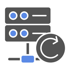 Wall Mural - Database Backup Icon Style