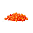 Red caviar vector illustration. Cartoon isolated pile of orange and golden roe eggs of salmon or sea trout, delicacy organic delicatessen ingredient for eating sandwich, salted gourmet delicious spawn