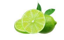 Lime On White Background