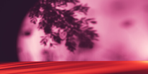 Poster - shadow background of tree leaves - 3d render