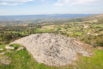 Wall Mural - Stone and Landscape in Linhares da Beira; Portugal