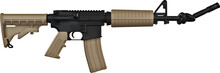 AR-15 Rifle With Barrel Tied In A Knot For Gun Control Concept On Transparent Background.