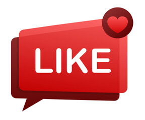 Aufkleber - Like. Thumb up symbol, finger up.  stock illustration