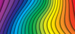 CMYK or RGB color wheel wave. Rainbow stripes background cyan, magenta, yellow or black spectrum gradient. Prepress line pattern banner. printer lines