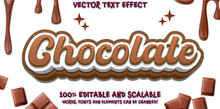 Chocolate Text, Editable Text Effect Chocolate 3d Effect Font Style Concept 