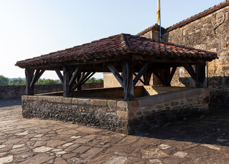 Wall Mural - Fortified medieval walls of the French town Navarrenx