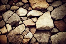Digital Stone Wall Stock Image