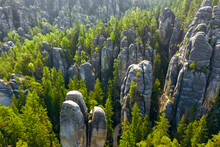 Rock City In The Adrspach Rocks, Part Of The Adrspach-Teplice Landscape Park In The Czech Republic