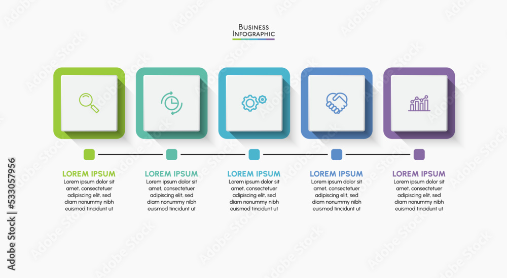 Visualization Timeline Inforgraphic Business data visualization. timeline infographic icons designed for ...