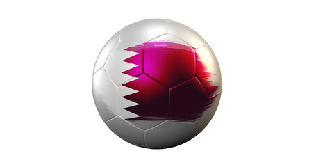 Qatar flag and world cup 2022