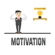 © Zyram Graphic - business motivation design character on white background