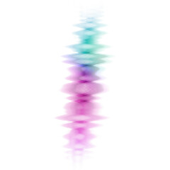 Canvas Print - Abstract transparent glitch art texture element.