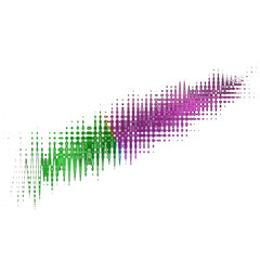 Canvas Print - Abstract transparent glitch art texture element.