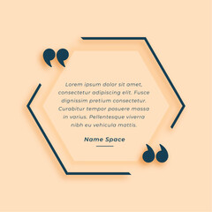 abstract quote frame templates for remark or content text