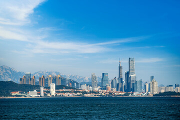 Canvas Print - The beautiful coastline of Qingdao, China