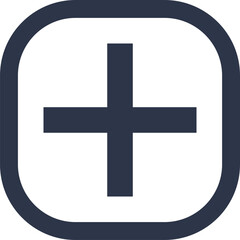 Poster - Add more icon best for mobile application interface. Plus sign illustration.