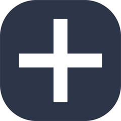 Poster - Add more icon best for mobile application interface. Plus sign illustration.