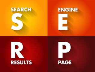 Poster - serp - search engine results page is the page you see after entering a query into any search engine,
