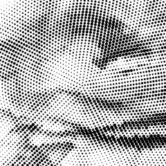 Halftone Pattern. Set of Dots. Dotted Texture on White Background. Overlay Grunge Template. Distress Linear Design. Fade Monochrome Points. Pop Art Backdrop.