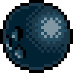 Wall Mural - Bowling Ball Eight Bit Pixel Art Sports Game Icon